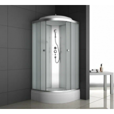 Душевая кабина ODA-8401P с средним поддоном 80х80 см матовое стекло